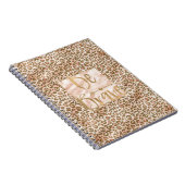 Hübsche Pfirsichbraune Leopardrucke mutig sein Notizblock (Rechte Seite)