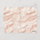 Hübsche Pfirsichbraune Leopardrucke mutig sein Postkarte (Rückseite)