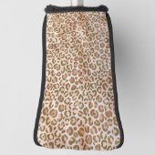 Hübsche Pfirsichbrauner Leoparden Golf Headcover (Rotieren 90)