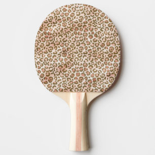 Hübsche Pfirsichbrauner Leoparden Tischtennis Schläger