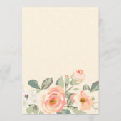 Hübsche Pfirsiche | Babyduschratenkarte Hinweiskarte (Rückseite)