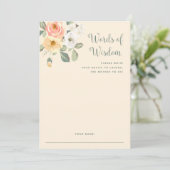 Hübsche Pfirsiche | Babyduschratenkarte Hinweiskarte (Stehend Vorderseite)