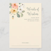 Hübsche Pfirsiche | Babyduschratenkarte Hinweiskarte (Vorderseite)