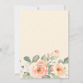 Hübsche Pfirsiche | Brautparty Bingo Game Einladung (Rückseite)