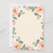 Hübsche Pfirsiche | Geburtstagsfeier Einladung (Rückseite)