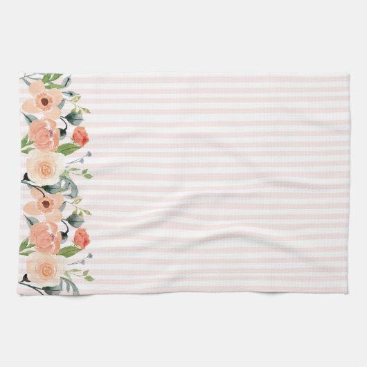 Hübsche Pfirsiche Geschirrtuch (Horizontal)
