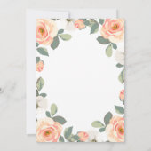 Hübsche Pfirsiche | Hochzeit Einladung (Rückseite)