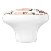 Hübsche Pfirsiche Keramikknauf (Seitenansicht)