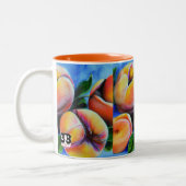 Hübsche Pfirsiche Zweifarbige Tasse (Links)