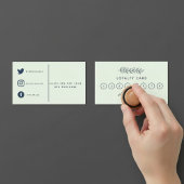 Hübsche Pflanze Shop, Gartentreuekarte. Treuekarte