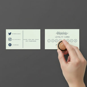 Hübsche Pflanze Shop, Gartentreuekarte. Treuekarte