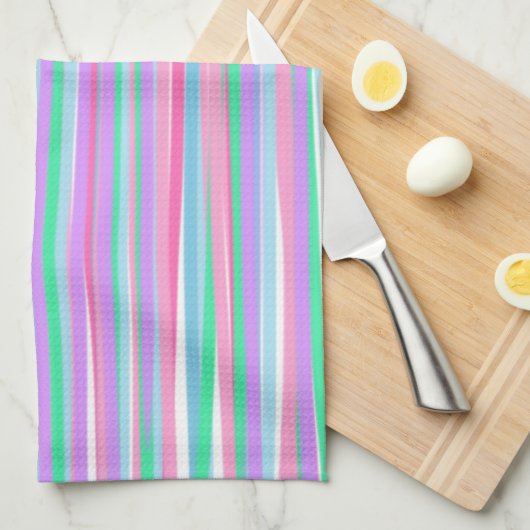 Hübsche Pflaster Vertikale Streifen Geschirrtuch (Viertel Falte)