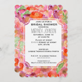 Hübsche Pflaumen Brautparty Einladung (Vorne/Hinten)