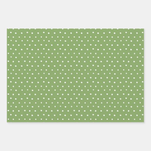 Hübsche Pflaumen, gemischte Blumenmuster und Polka Geschenkpapier Set (Vorderseite 3)