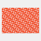 Hübsche Pflaumen, gemischte Blumenmuster und Polka Geschenkpapier Set (Vorderseite 2)