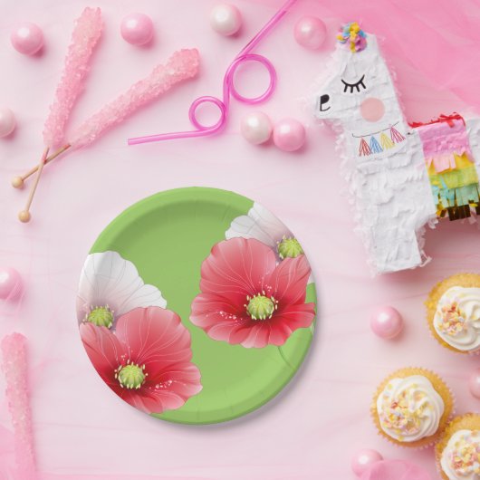 Hübsche Pflaumen Pappteller (Party)