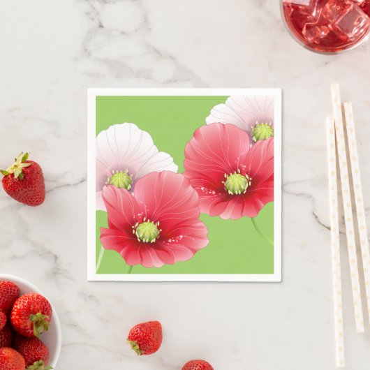 Hübsche Pflaumen Serviette (Beispiel)