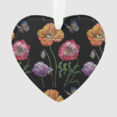 Hübsche Pflöten auf der Mum für die Schwarze Wasse Ornament (Rückseite)