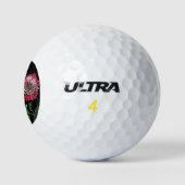 Hübsche Pflöten auf Schwarzwaldfarbe Golfball (Logo)