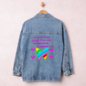 HÜBSCHE PHILIPPIANS 4:13 BUTTERFLY-DESIGN JEANSJACKE (Hangar)