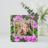 Hübsche Phlox Osterfotokarte Feiertagskarte (Stehend Vorderseite)