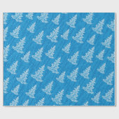 Hübsche Pinienwälder im Schneefall Geschenkpapier (Flach)