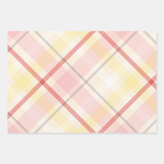 Hübsche Pink Baby Dusche Mix und Matte Geschenkpapier Set (Vorderseite)