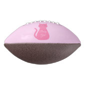 Hübsche Pink Baby Girl Cat Custom Gender Reveal Football (Gedreht 270)