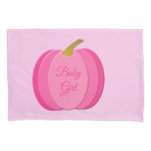 Hübsche Pink Baby Girl Pumpkin Custom Double Side Kissenbezug