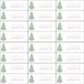 Hübsche Pink Baubles Holiday Tree Address Labels (Vorderseite)