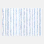 Hübsche Pink Blaue Weiße Karierte Streifen Braut D Geschenkpapier Set (Vorderseite 2)