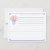 Hübsche Pink & Blue Babyduschberatung für Mama Car Einladung (Vorderseite)