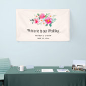 Hübsche Pink Blume Bouquet Wedding Banner (Messeveranstaltung)