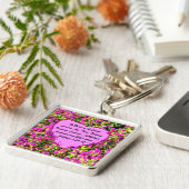 HÜBSCHE PINK-BLUME OBST DES SPIRITTEN-SCHLÜSSELANH SCHLÜSSELANHÄNGER (Seite)