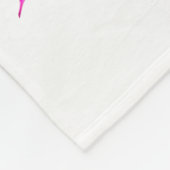 HÜBSCHE PINK-BLUME UND SCHALTFLÄCHE-SERENITY-PRAYE FLEECEDECKE (Ecke)