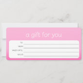 HÜBSCHE PINK-BUSINESS-LOGO-EINZELHANDEL-GESCHENKZE (Vorderseite)