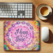 Hübsche Pink-Hänge dort Zitat-Inspiriertheit Mousepad
