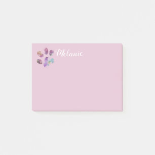 hübsche Pink Hund Liebhaber Pay-Print fügen Text b Post-it Klebezettel