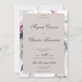 Hübsche Pink Hydrangea BlumenzwiebelFrühjahrssonne Einladung (Vorderseite)