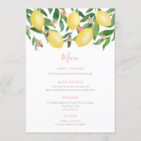 Hübsche Pink Lemons Citrus Babydusche für Mädchen