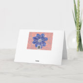 Hübsche Pink Lily Blume Bible Verse Gedanken Karte (Rückseite)