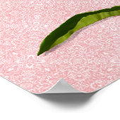 Hübsche Pink Peony Blume Art Poster (Ecke)