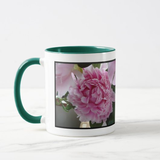 Hübsche Pink Peony Tasse (Links)