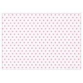Hübsche Pink Polka Dots Tischdecke (Vorderseite (Horizontal))