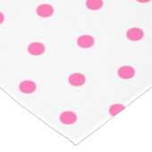 Hübsche Pink Polka Dots Tischdecke (Schrägansicht)