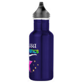 HÜBSCHE PINK STAR PERSONALISIERT GYMNAST WASSERFLA TRINKFLASCHE (Rechts)