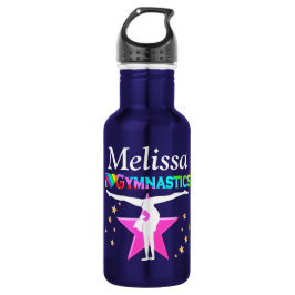 HÜBSCHE PINK STAR PERSONALISIERT GYMNAST WASSERFLA TRINKFLASCHE