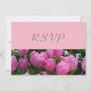hübsche Pink Tulpe Blume UAWG Hochzeitsfeier Einladung