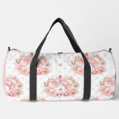 HÜBSCHE PINKBALLETTE UND BLUME DUFFLE BAG (Vorderseite)
