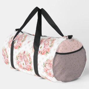 HÜBSCHE PINKBALLETTE UND BLUME DUFFLE BAG